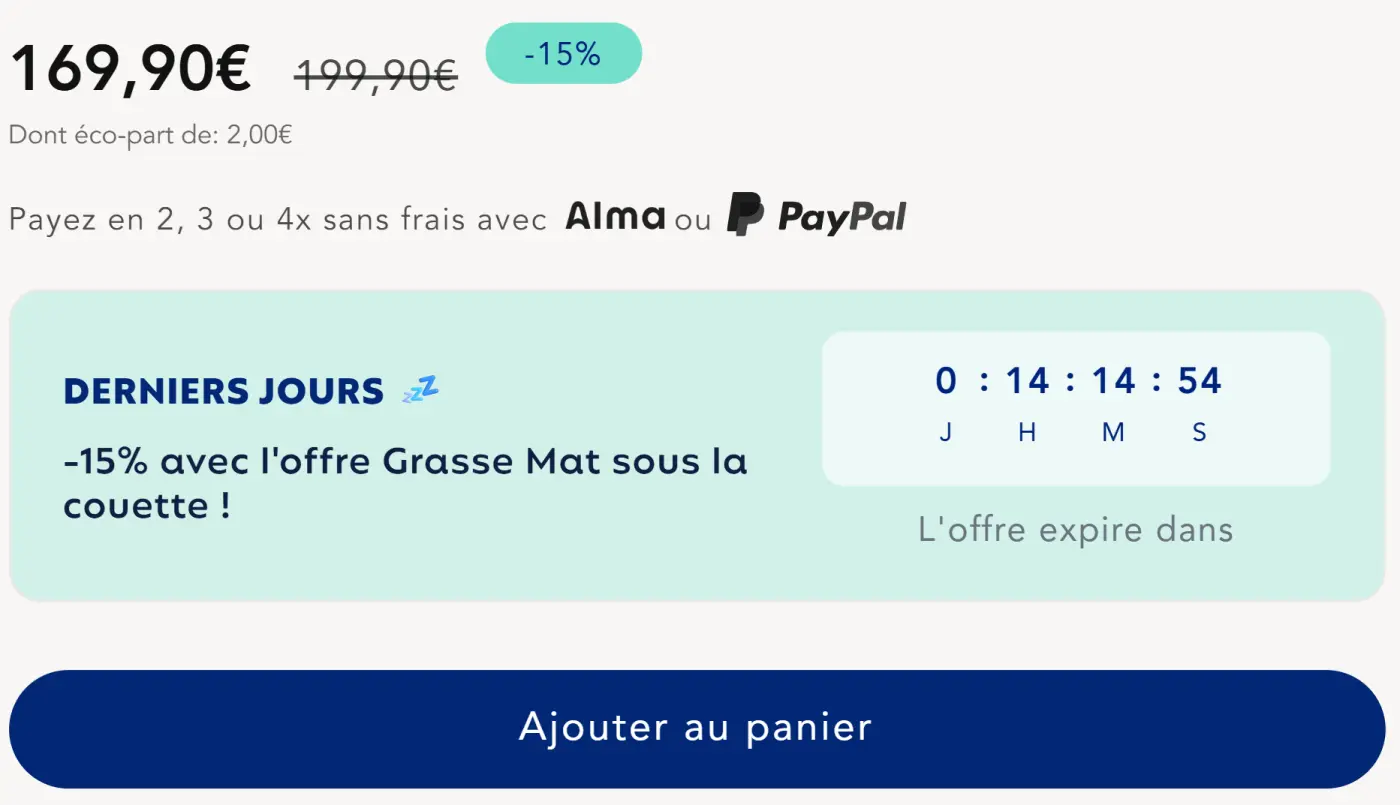 Code Promo Nyte : 10% de réduction sur votre literie avec <span class="lp-cpe-masked">EMILIE10</span> 4 nyte offre flash 15 offert