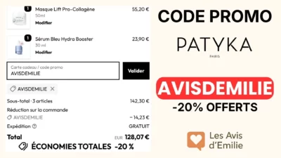 patyka code promo avisdemilie details