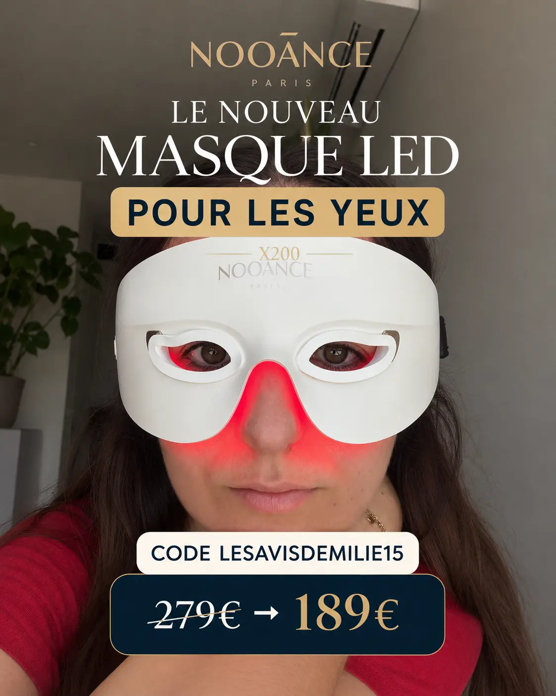 Masque LED Yeux Nooance X200