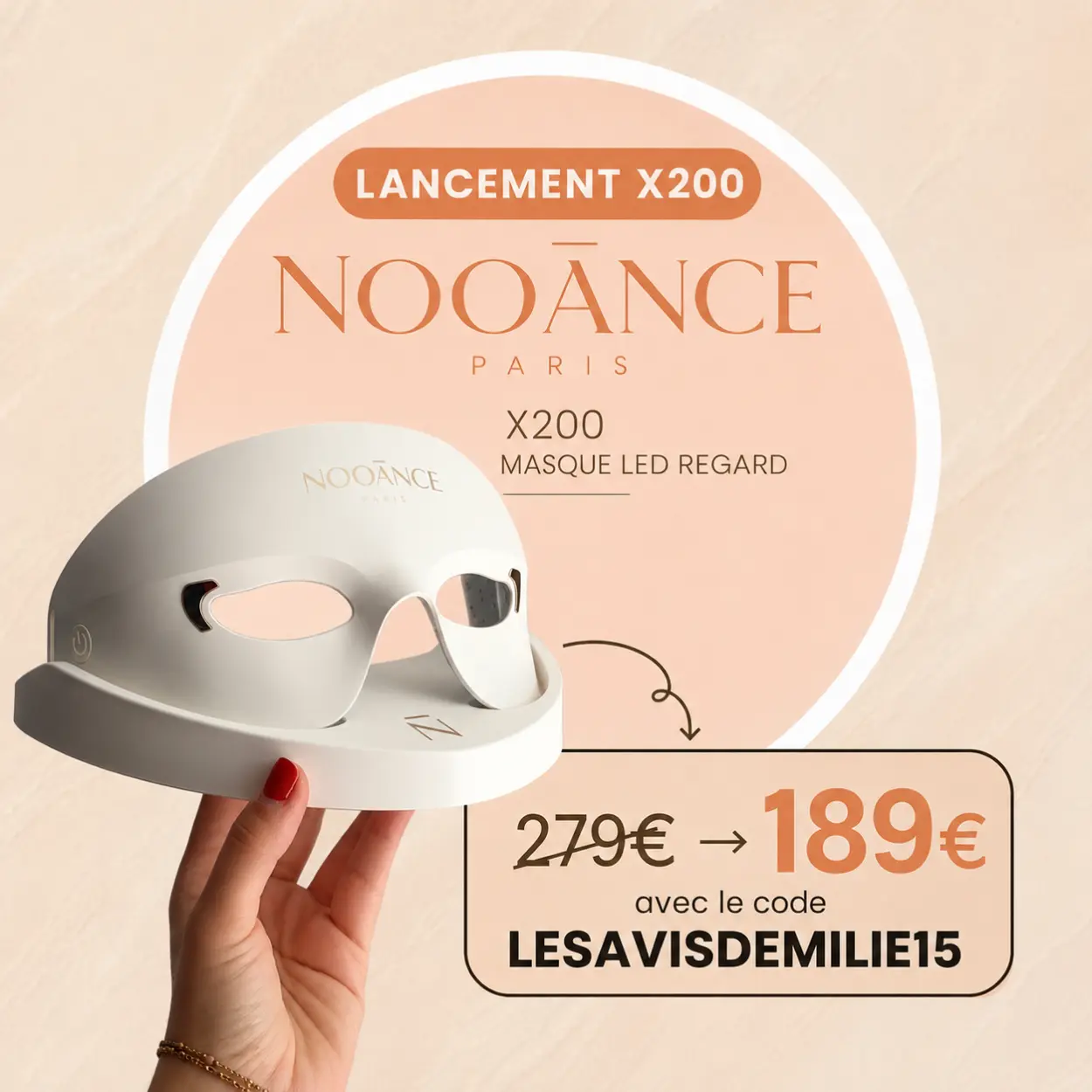 Offre Lancement Nooance : 35% de remise avec mon code promo influenceuse 4 visuel offre promo nooance lancement X200 avec lesavisdemilie