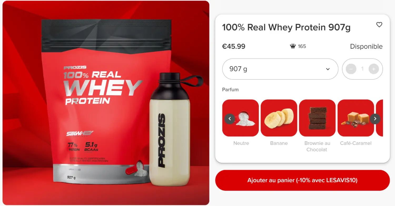 J'ai testé Prozis : mon avis honnête sur leur whey et collagène 2 whey prozis teste par lesavisdemilie