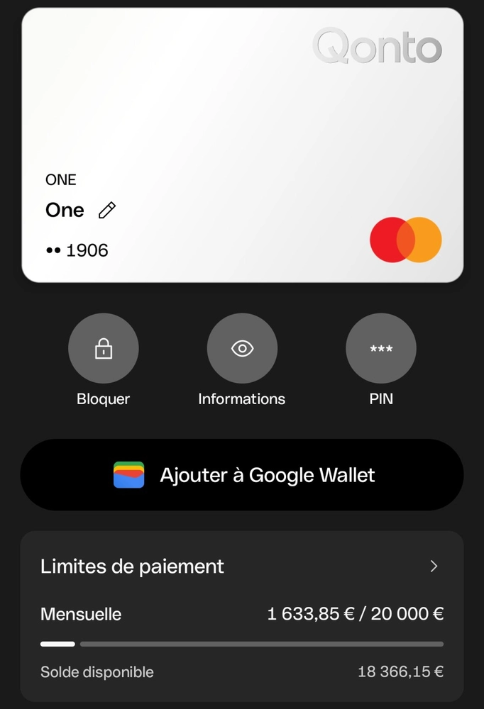 Qonto Avis : mon retour complet sur cette banque pro depuis 2022 pour mon autoentreprise 6 carte physique qonto avec limite paiement et wallet