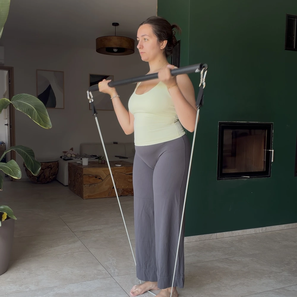 Avis SmartWorkout : mon test du kit d'élastiques et de l'application 2 ma seance curl biceps smartworkout