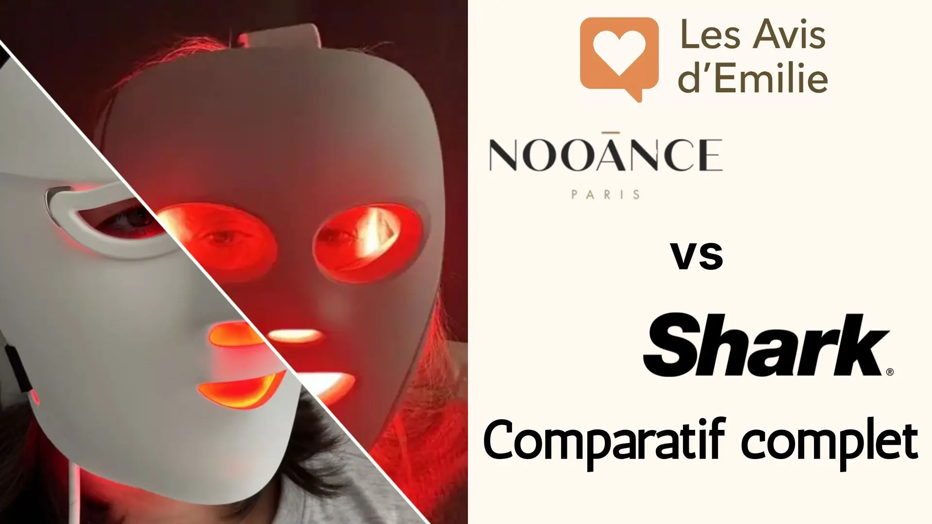 Nooance ou Shark : quel masque LED choisir entre l&rsquo;Elite X600 et le CryoGlow ?