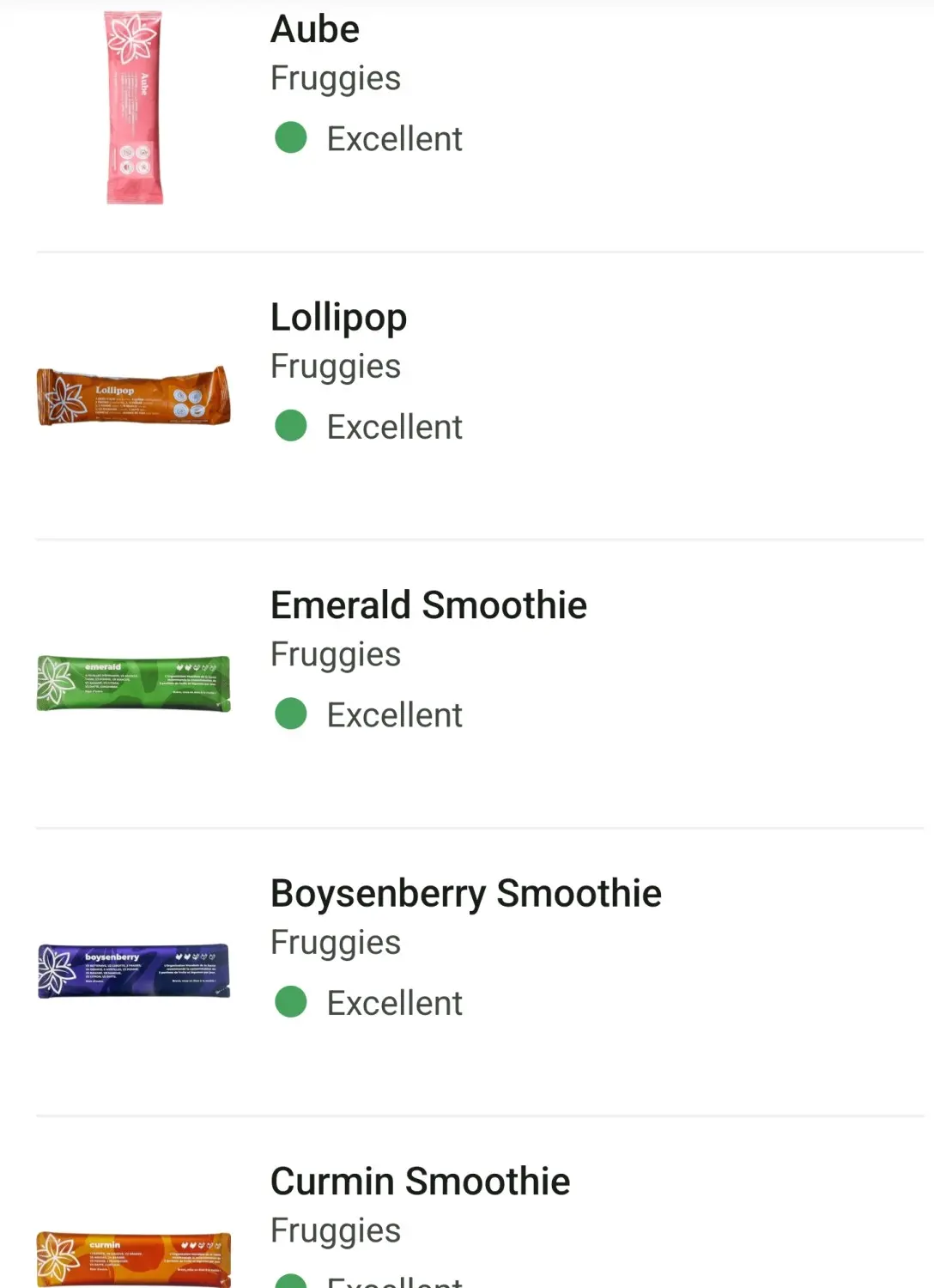 Fruggies : top ou flop ? Mon avis sur les sticks lyophilisés (retour honnête) 6 notes yuka plusieurs saveurs fruggies
