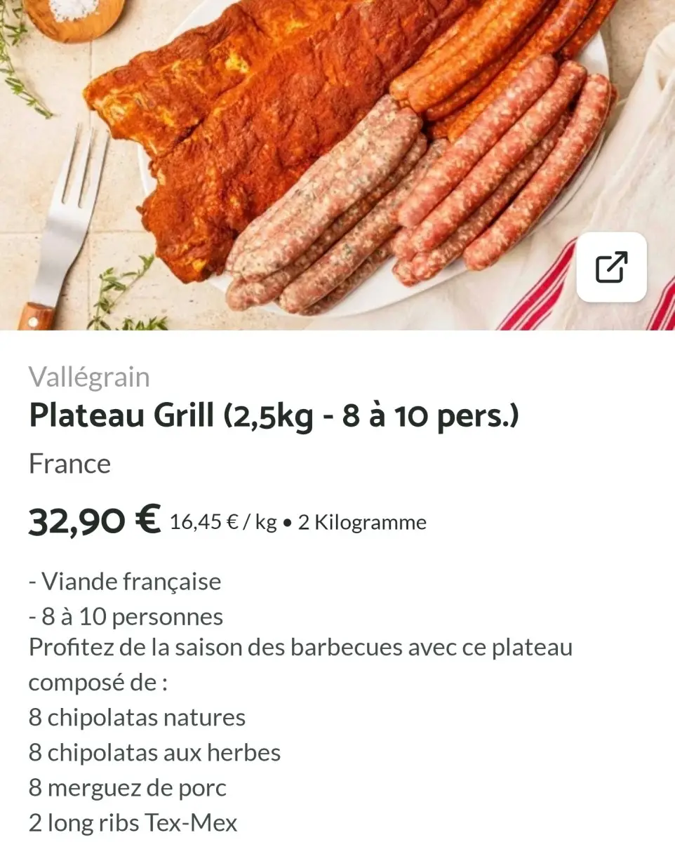 QuiToque ou Hellofresh ? Mon comparatif détaillé 13 plateau grill barbecue du marche quitoque viande francaise