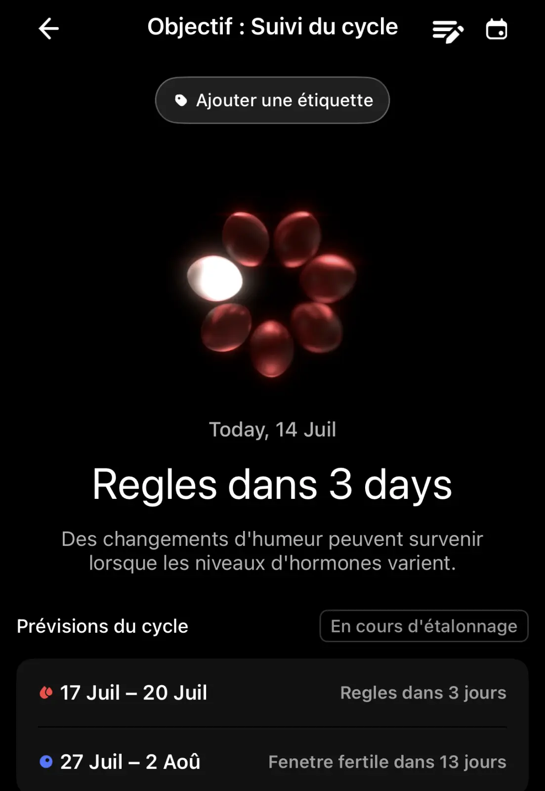 Avis Ultrahuman Ring Air : mon test de la bague connectée sans abonnement 11 suivi regles femme ultrahuman