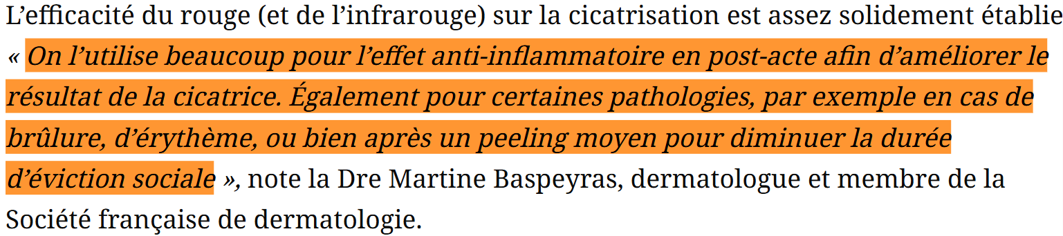 L'avis des dermatologues sur les masques LED de Nooance : revue et interviews 3 efficacite masque led selon dermatologue docteure martine baspeyras