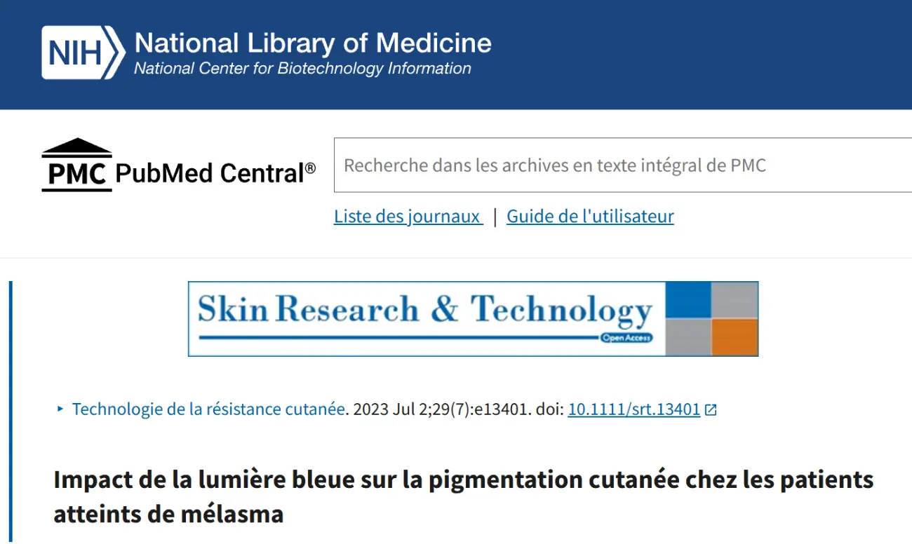 Les dangers du masque LED visage : est-ce dangereux ? Risques réels et les faux 9 impact lumiere bleue sur peau foncee danger masque led etude pubmed
