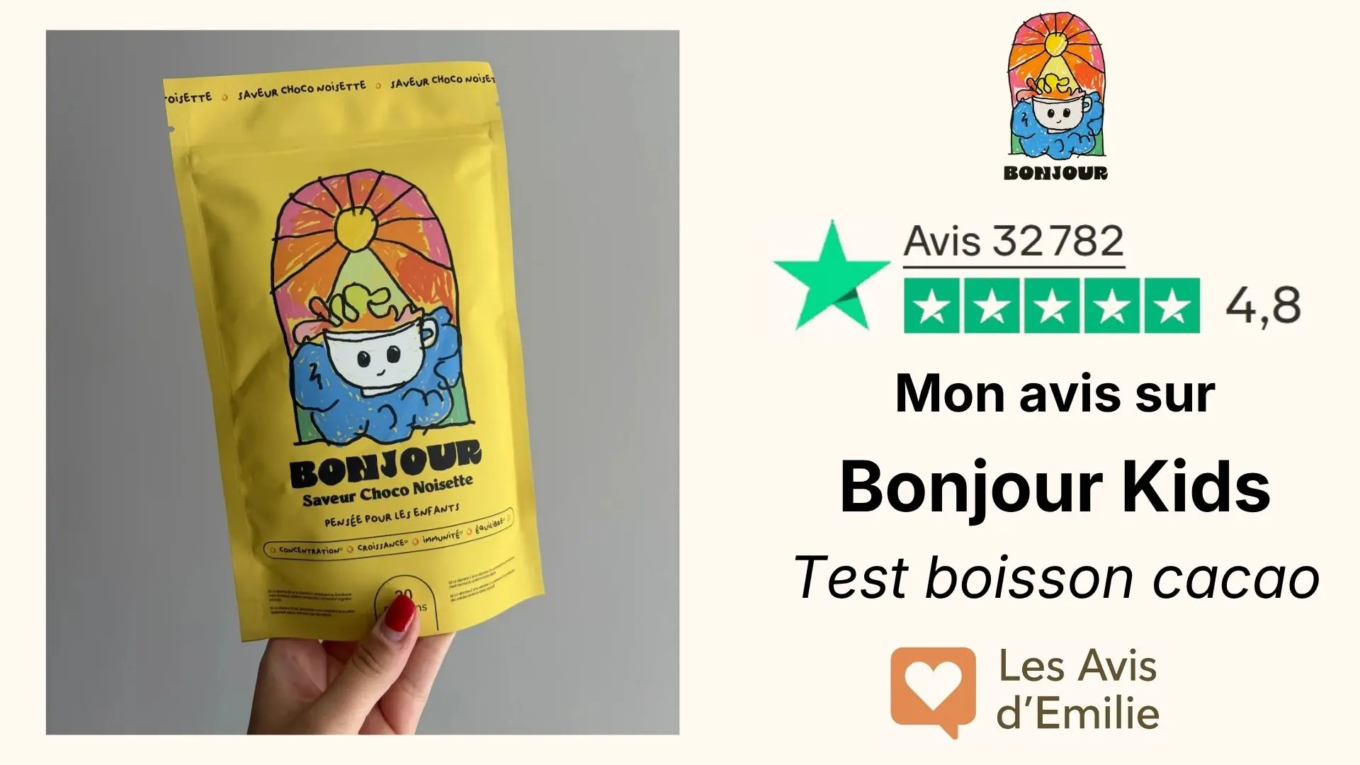 J&rsquo;ai goûté et analysé Bonjour Kids : mon avis sur cette boisson pour enfant