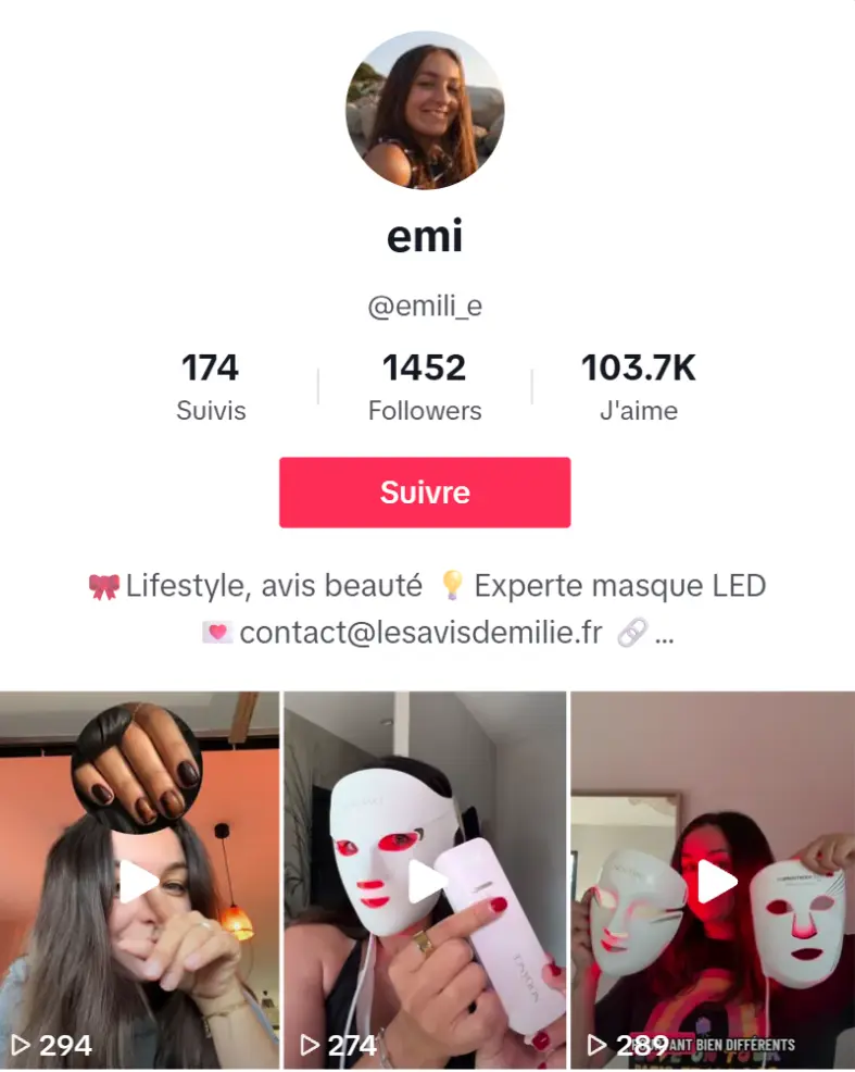 Les Avis d'Emilie dans la presse : nos parutions 11 Le compte TikTok d'Emilie