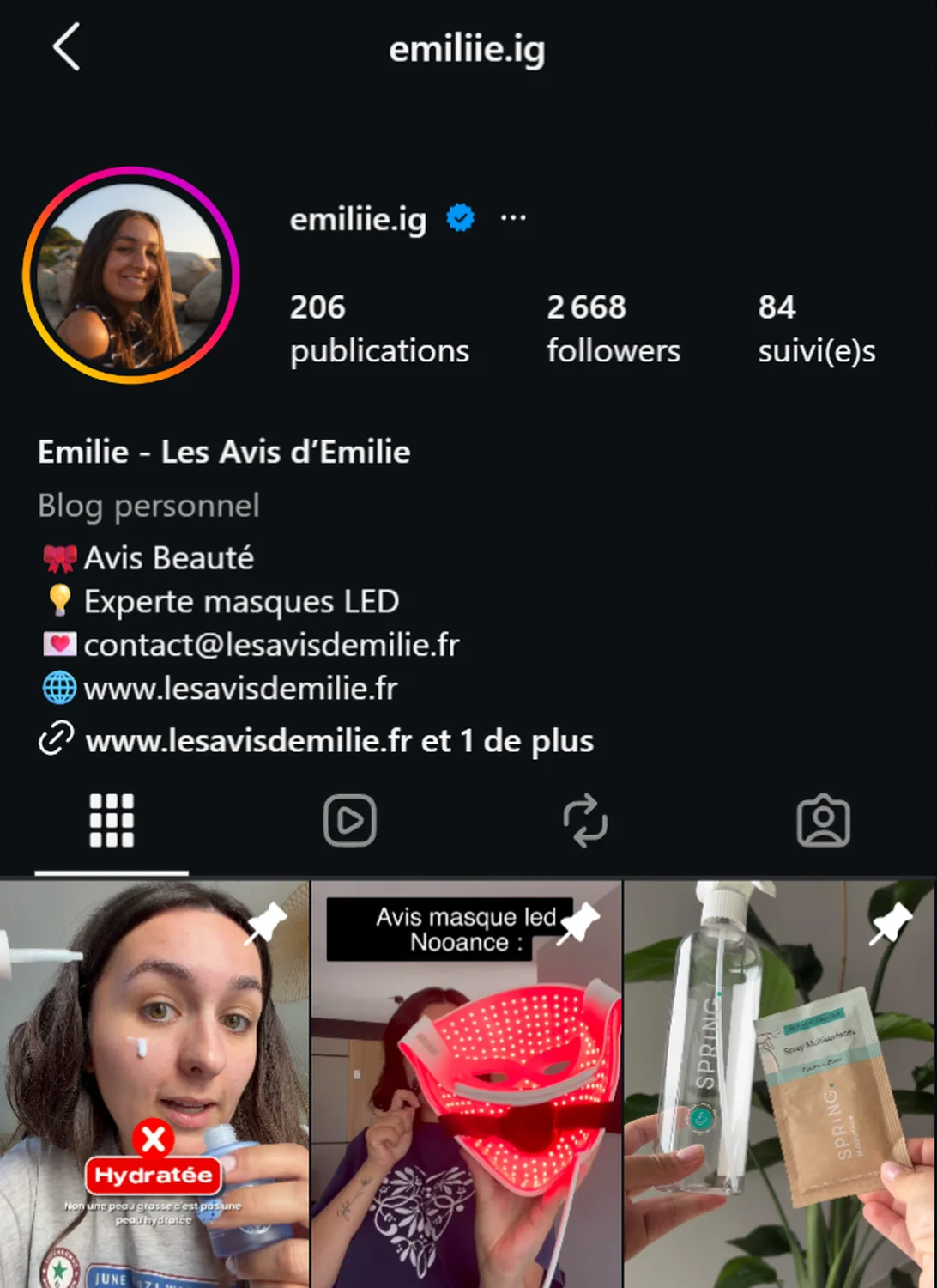 Les Avis d'Emilie dans la presse : nos parutions 10 Le compte Instagram d'Emilie