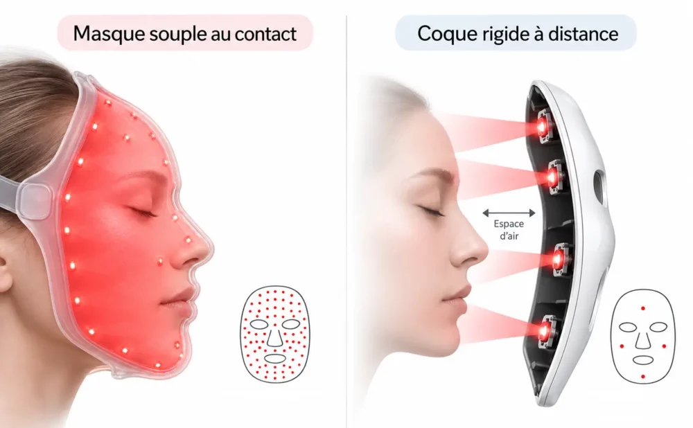 J'ai testé le masque LED Therabody 10 semaines : mon avis avec retour complet 7 visuel coque rigide vs coque souple