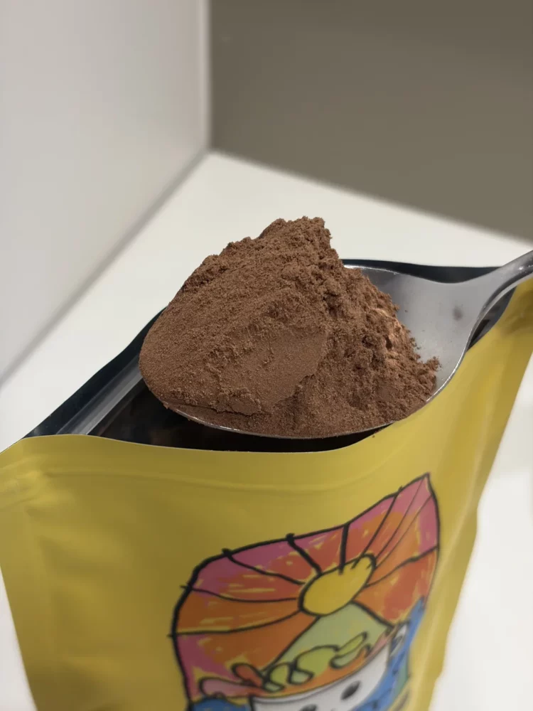J'ai goûté et analysé Bonjour Kids : mon avis sur cette boisson pour enfant 11 zoom texture poudre boisson kids cacao