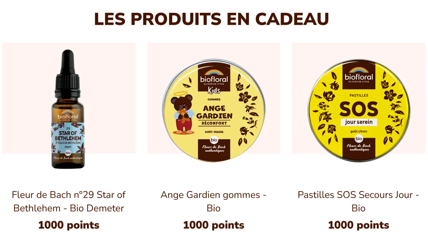 Code Promo Biofloral EMILIE10 : 10% OFFERTS sur toute la boutique 5 Cadeaux du Club Privilèges Biofloral : produits offerts dès 1000 points