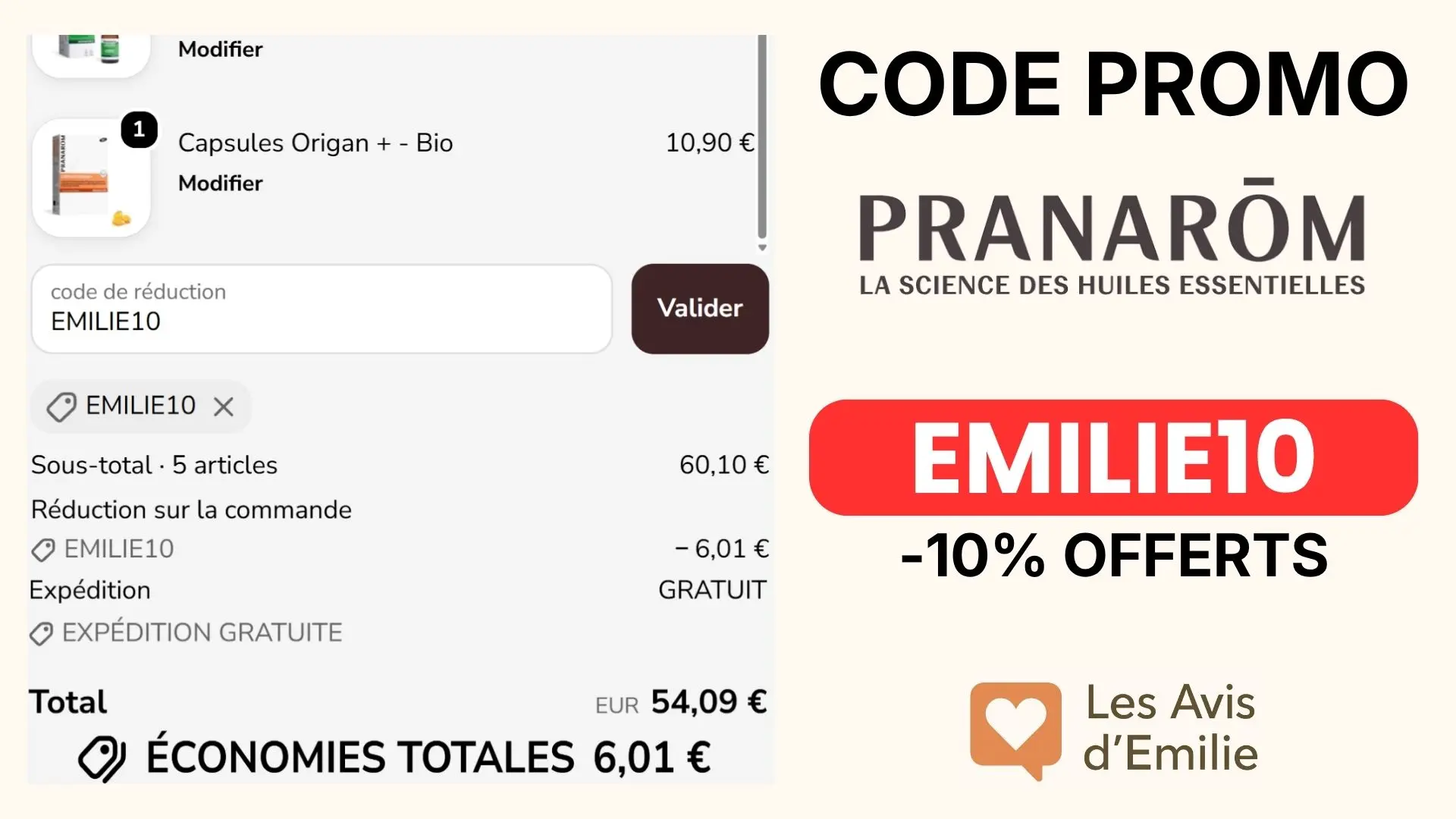 Code Promo Pranarom EMILIE10 : 10% de réduction toute l&rsquo;année chez Pranarom