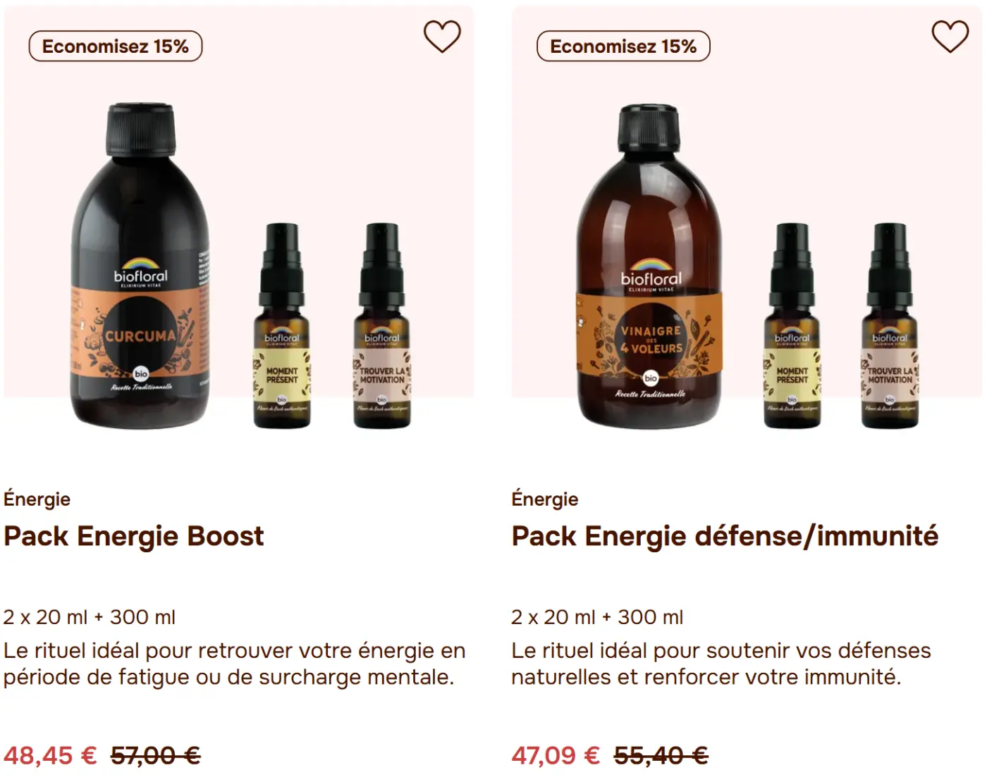 Code Promo Biofloral EMILIE10 : 10% OFFERTS sur toute la boutique 4 Packs cures Biofloral à -15% : Energie Boost et Energie défense immunité